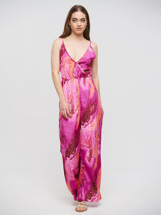 Ble Resort Collection Women's Sleeveless Jumpsuit Purple/pink