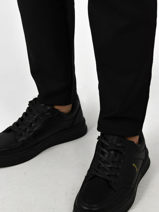 Pantaloni Chino cu Croială Slim Black
