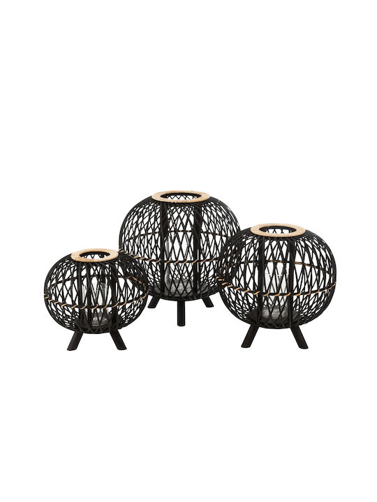 Jolipa Φαναράκι Bamboo Μαύρο 43x43x43εκ.