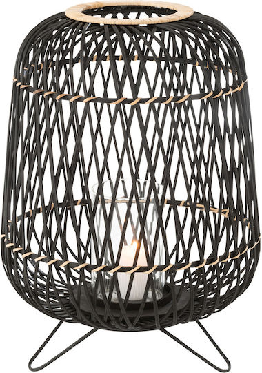 Jolipa Laterne Bamboo Schwarz 41x41x57cm 1Stück