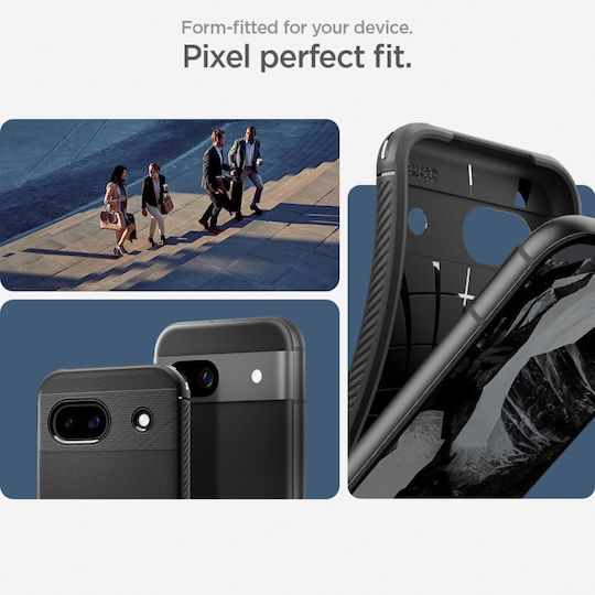 Spigen Rugged Armor Задна корица Силикон 2мм Черен (Google Pixel 8a)
