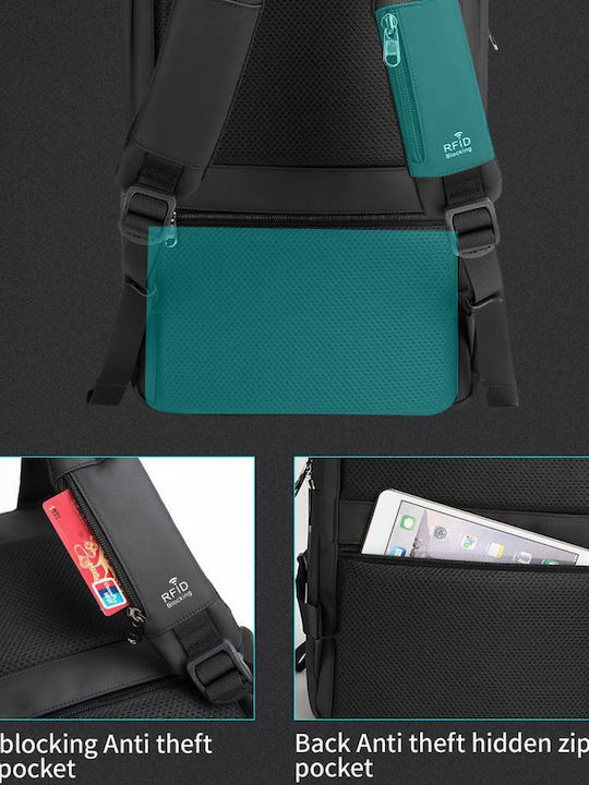 Tigernu Wasserdichte Laptoptasche für Laptop 15.6 mit USB-Anschluss in Blauer Farbe T-B3982-BLUE