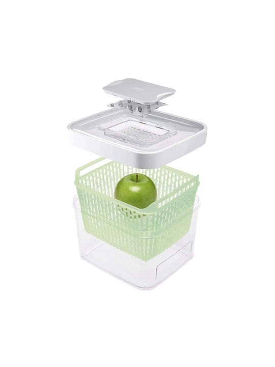 OXO Vase General Use with Lid Glass White 4000ml