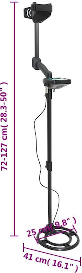 vidaXL 375721 Ανιχνευτής Μετάλλων Εδάφους με Βάθος Ανίχνευσης 24cm