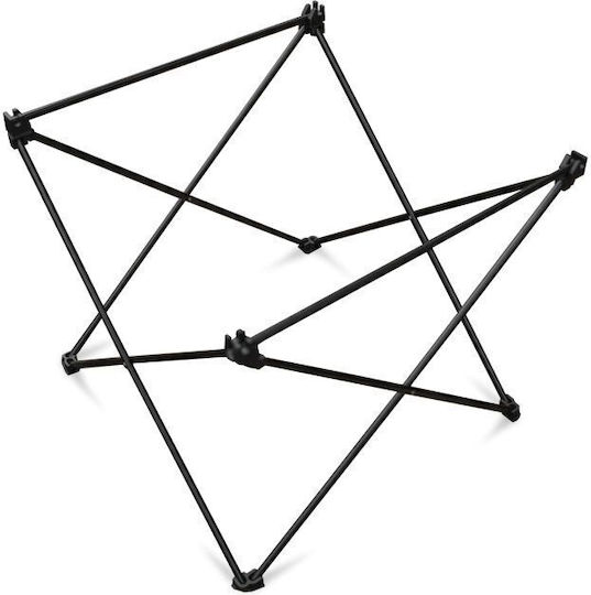 Offlander Table Aluminum for Camping Foldable 68x46x41cm Black