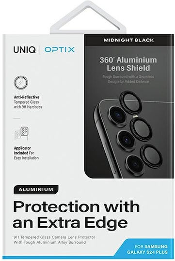 Uniq Optix Προστασία Κάμερας Tempered Glass Μαύρο για το Galaxy S24+