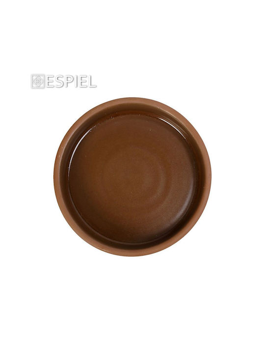 Espiel Aida Brown Сервизна Плато от Порцелан Бежов с Диаметър 17.5бр 1бр