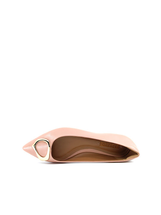 Arezzo Leather Pointy Ballerinas Pink