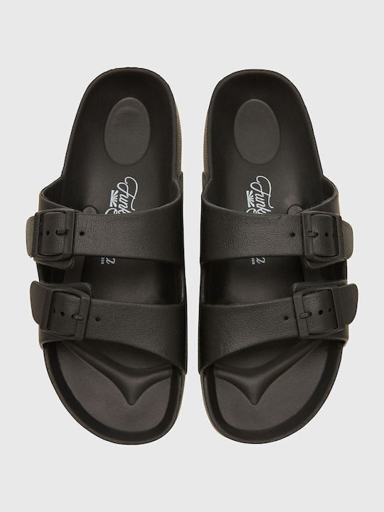 Women's Flat Sandals in Black Color