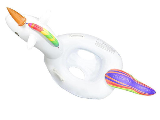 Kids' Swim Ring Unicorn with Diameter 60cm. White