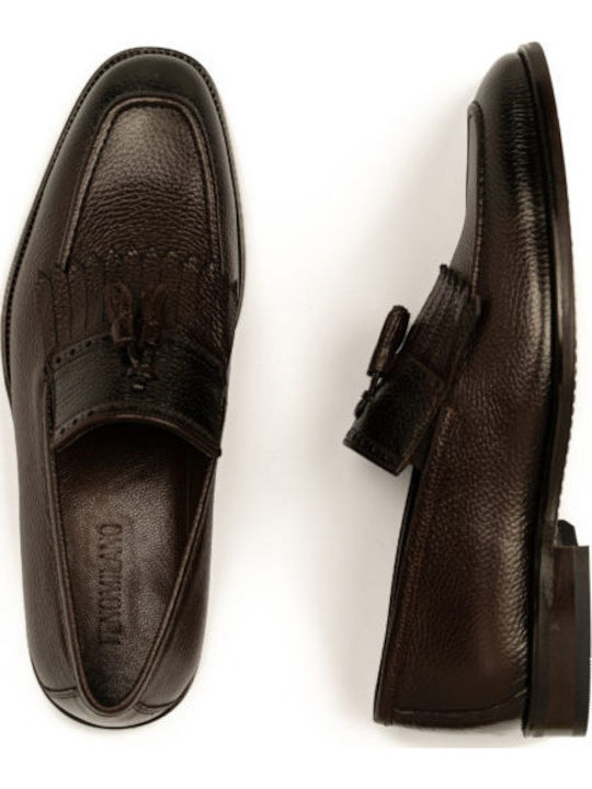 Leder Herren Mokassins in Braun Farbe