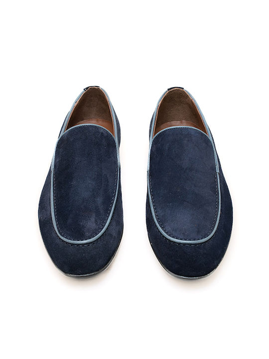 Sider Collection Men's Suede Moccasins Blue