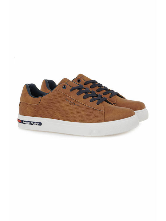 Renato Garini Herren Sneakers Cognac