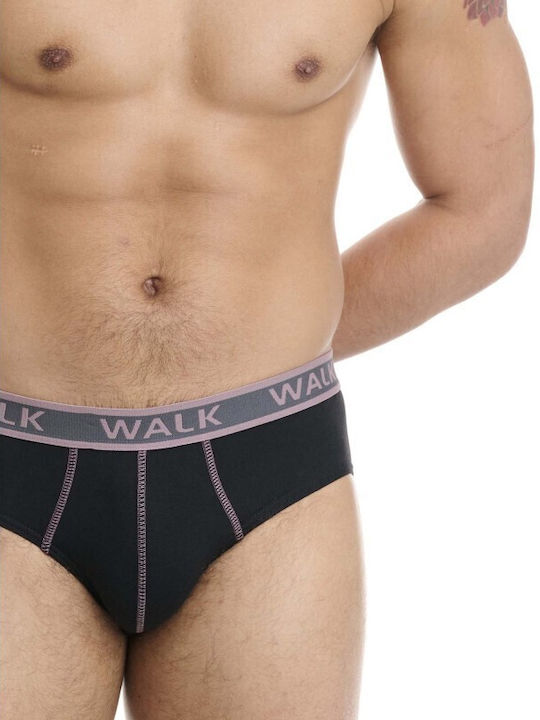 Walk Ανδρικά Σλιπ Black 2Pack