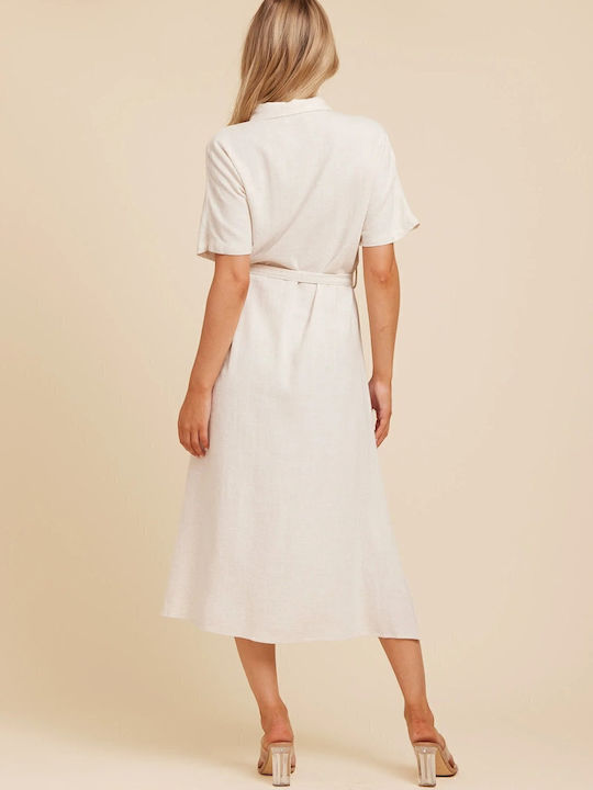 Rochie Midi Bej