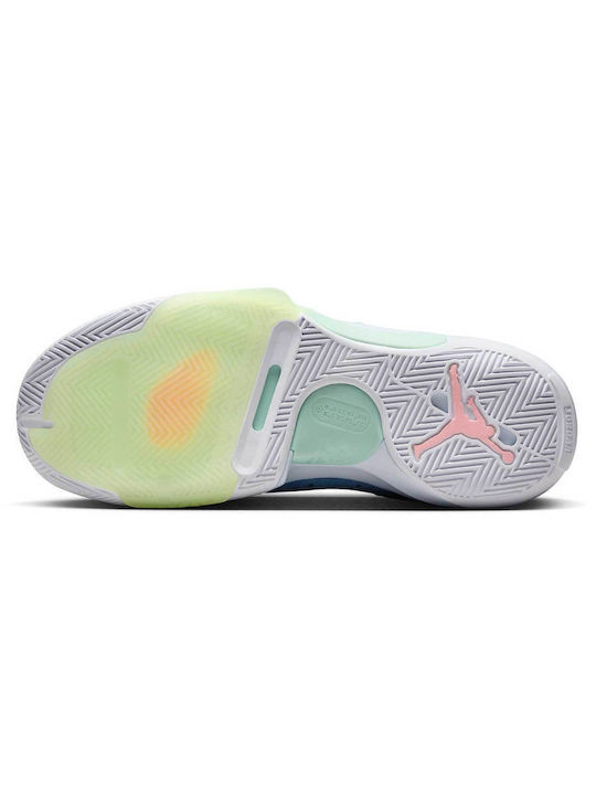 One Take 5 Low Basketball Shoes Stone Blue / Mystic Navy / Midnight Navy / Bleached Coral