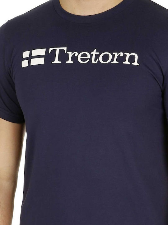 Tretorn T-shirt Bărbătesc cu Mânecă Scurtă Albastru marin