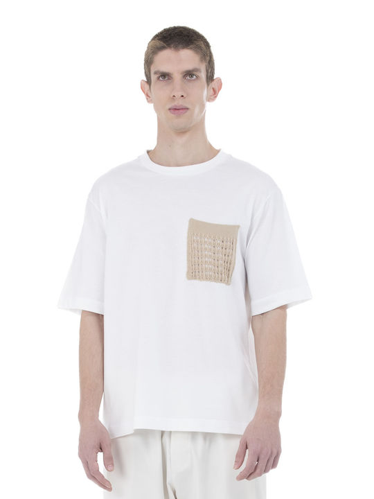 Ne En Aout Herren T-Shirt Kurzarm White