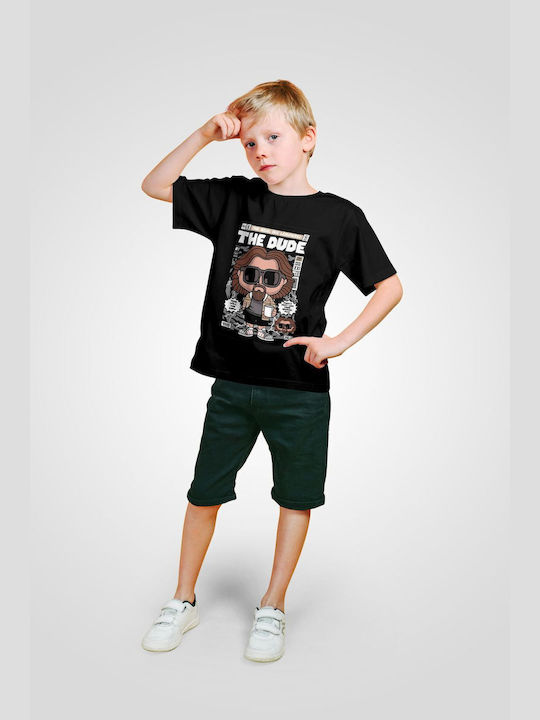 Pop Culture Kids T-shirt Black The Dude