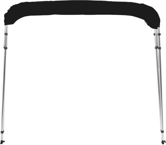 vidaXL Tenta Barca Aluminiu M243xL250xH131cm Negru Culoare