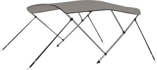 vidaXL Aluminium Boat Canopy L182xW184xH136cm Gray