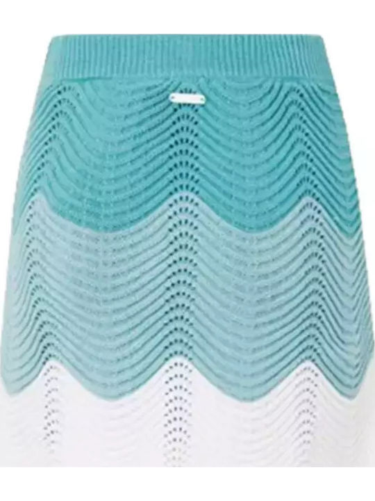 Mini Φούστα Wave Blue