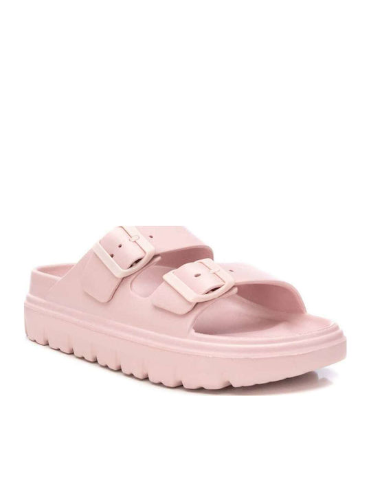 Damen Zehentrenner Im Stil Pédila Mit Plattform In Rosa Farbe