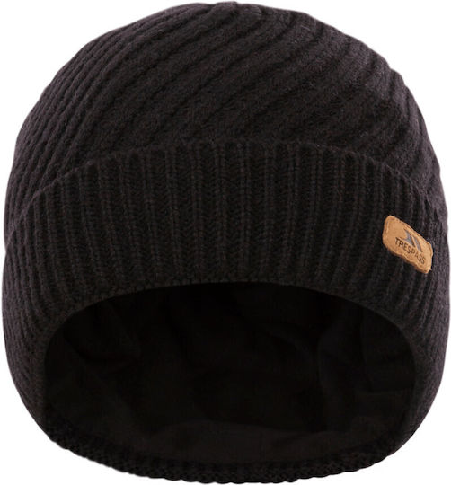 Pom Pom Beanie Frauen Beanie Gestrickt in Schwarz Farbe