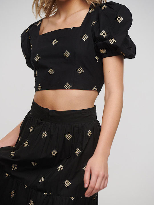 Ble Resort Collection Feminin Top de Plajă Negru