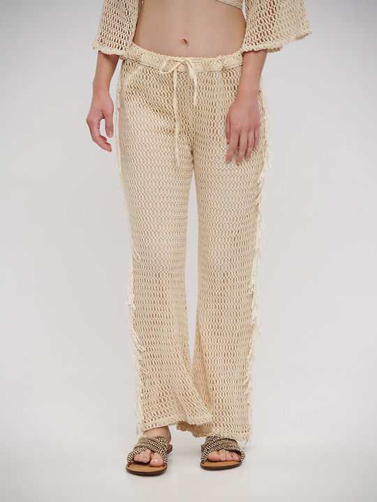 Ble Resort Collection Γυναικείο Τοπ Παραλίας Μπεζ