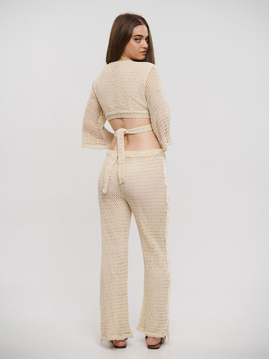 Ble Resort Collection Γυναικείο Τοπ Παραλίας Μπεζ