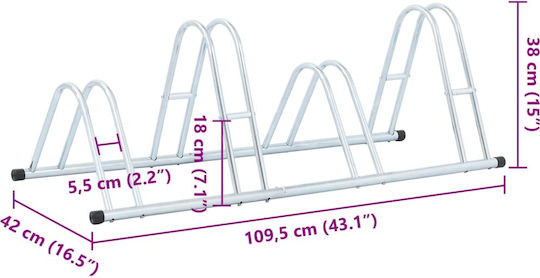 vidaXL Bicycle Parking Bar With 4 Spots
