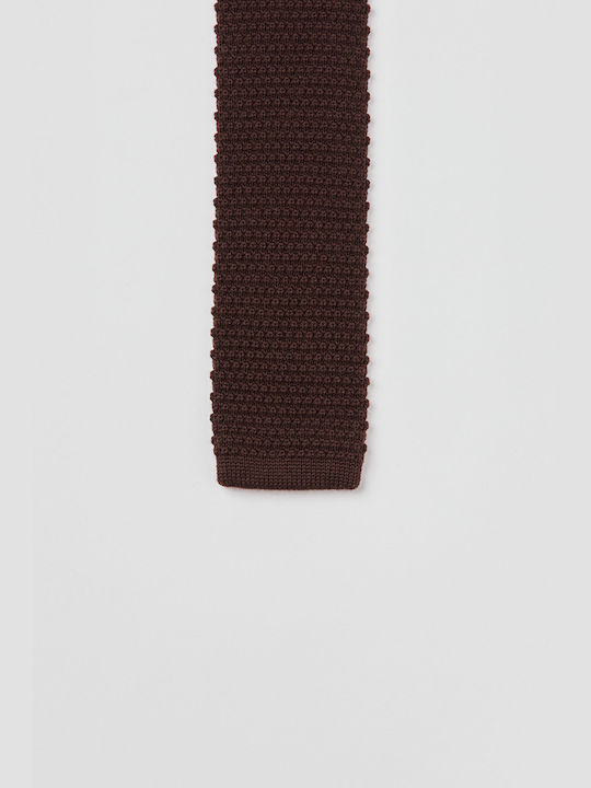 Aristoteli Bitsiani Men's Tie Wool Knitted in Brown Color