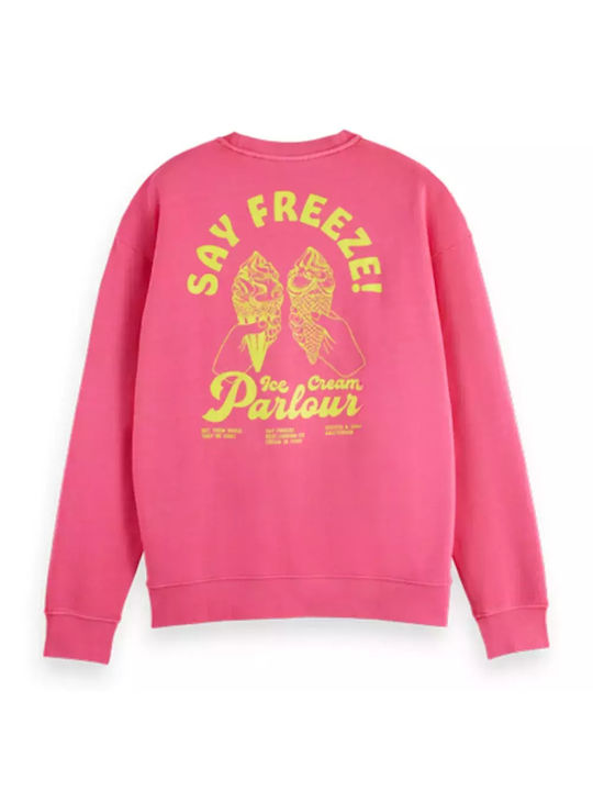 Scotch & Soda Мъжки Суитшърт Tropical Pink