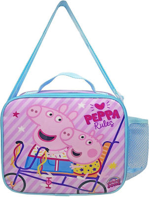 Justnote Isothermal Food Case Peppa Pig L19 x W8.5 x H24cm