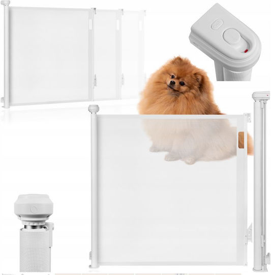 Lionelo Thea Foldable Security Door Simple Placement made of Plastic in White Color 140x85cm 1pcs
