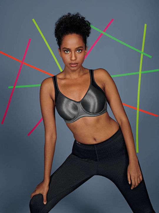 Athletic Athletic Bra Underwire Black