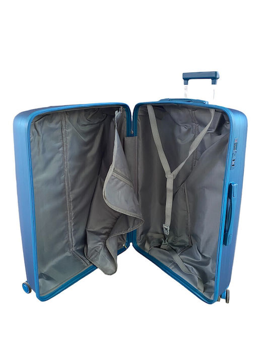 Ormi Esh-1240 Hard Polypropylene Suitcase Height 65cm Blue 65x45x25cm