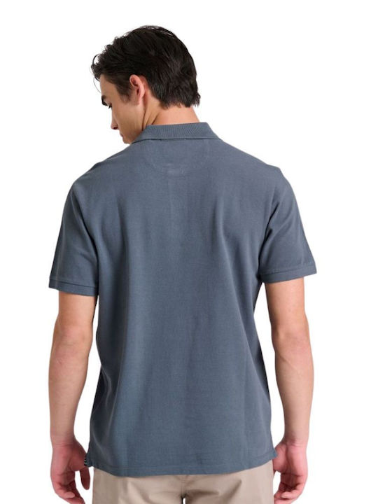 Polo Bluza Tricou Cu Mânecă Scurtă Albastru Coral