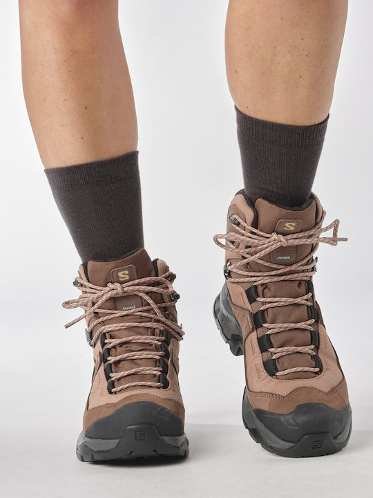Salomon Quest Element Gtx Women's Hiking Boots Waterproof with Gore-Tex Membrane Brown