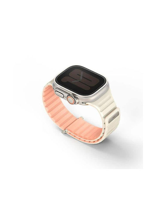 Uniq Revix Evo Strap for Apple Watch Series 1 2 3 4 5 6 7 8 9 SE SE2 Ultra Ultra2 43 44 45 49mm Reversible Magnetic Pink-ivory Uniq Revix Evo Strap for Apple Watch Series 1 2 3 4 5 6 7 8 9 SE SE2 Ultra Ultra2 43 44 45 49mm Reversible Magnetic Pink-ivory