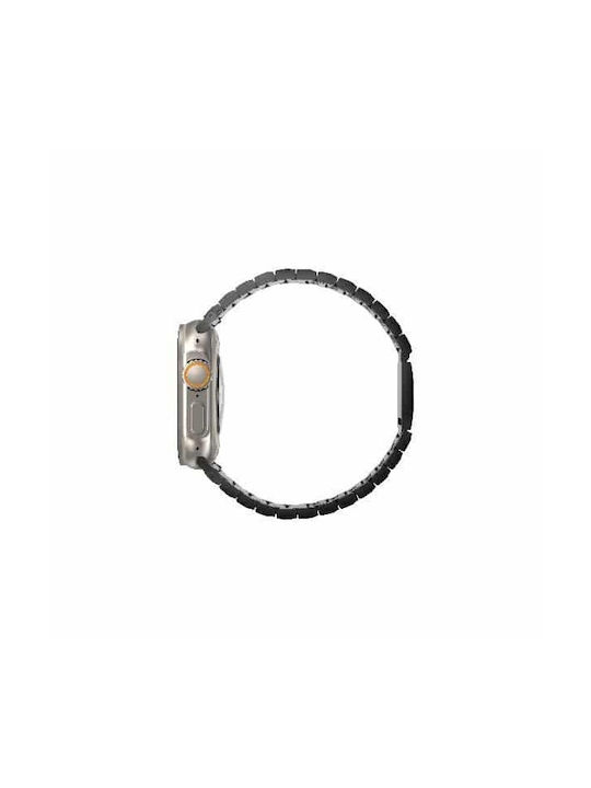 Uniq Strap Strova Mag Apple Watch 42/44 45/49mm Serie 1 2 3 4 5 6 7 8 9 SE SE2 Ultra Ultra 2 Edelstahl Titan Silber Schatten