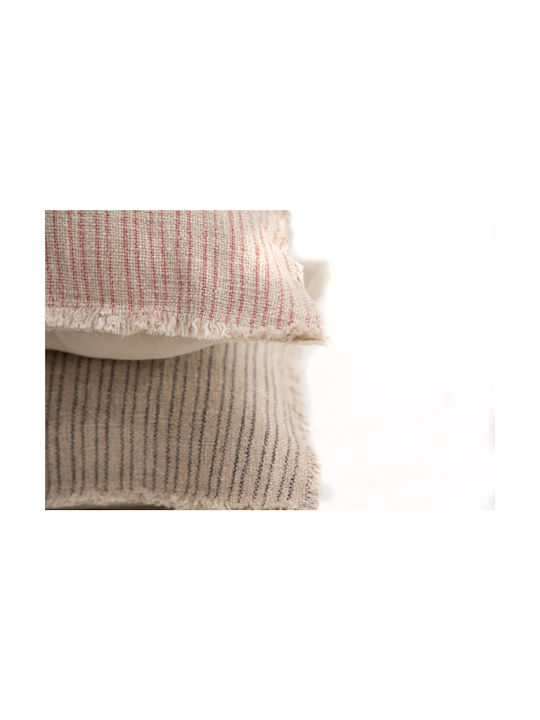 Soulworks Калъф За Възглавница Verve От 100% Памук Natural/Blackish 45x45см