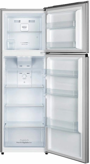 Hisense Ψυγείο Δίπορτο 249lt Total NoFrost Υ167.6xΠ55xΒ56.7εκ. Inox RT327N4ACE