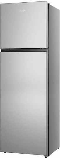 Hisense Ψυγείο Δίπορτο 249lt Total NoFrost Υ167.6xΠ55xΒ56.7εκ. Inox RT327N4ACE
