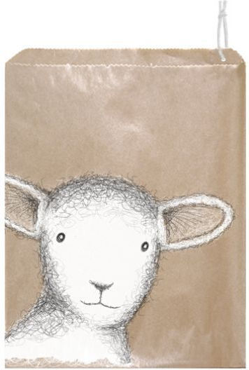 Synchronia Papier Tasche für Geschenke Braun 20.4x27.1cm.