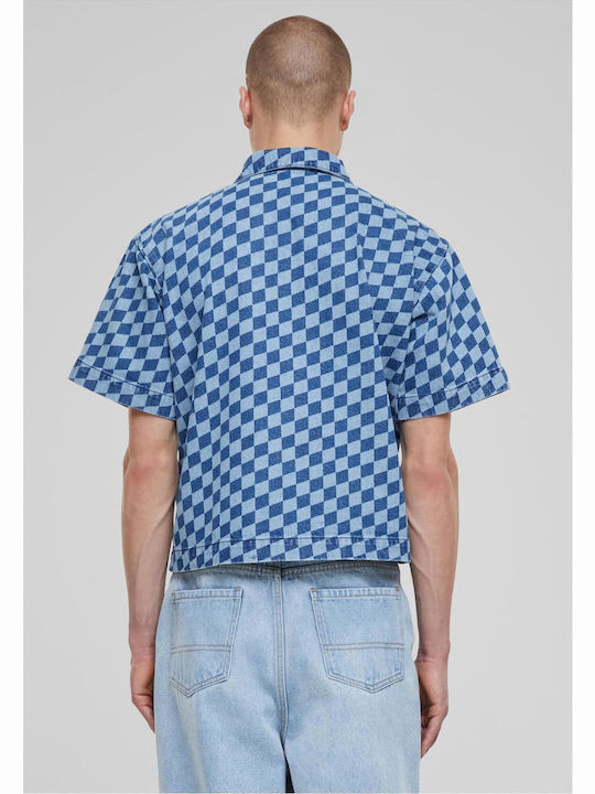 Kurzärmlig Hemd Geprüft Blue