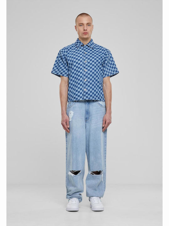 Kurzärmlig Hemd Geprüft Blue
