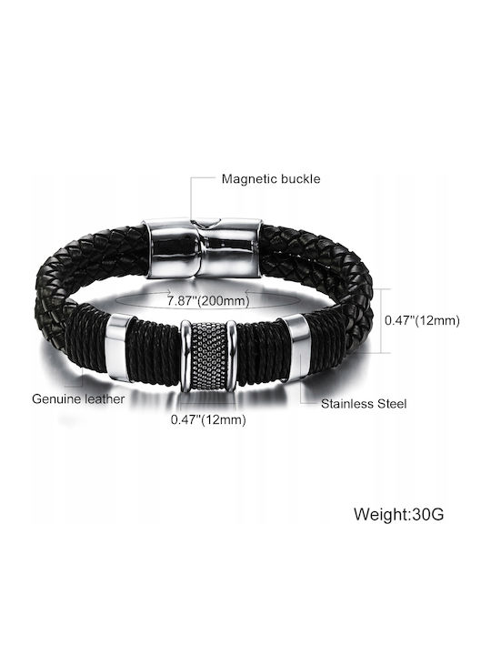 Herren Lederarmband 21cm