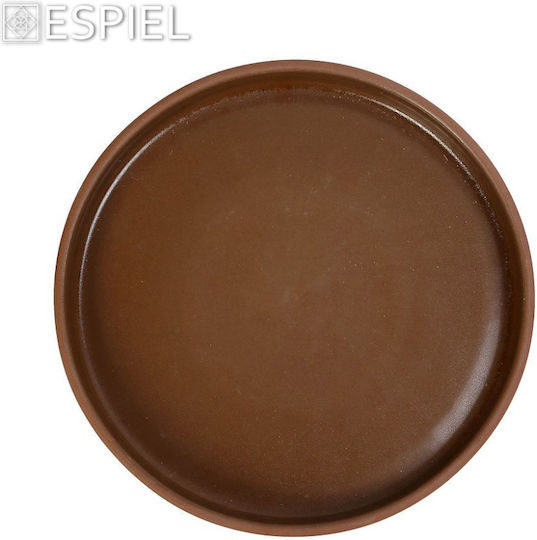 Espiel Serving Bowl Round Ceramic Beige with Diameter 21.5cm